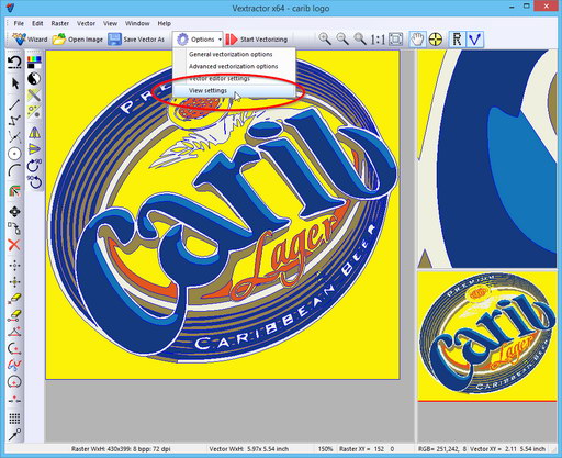 Vectorization results